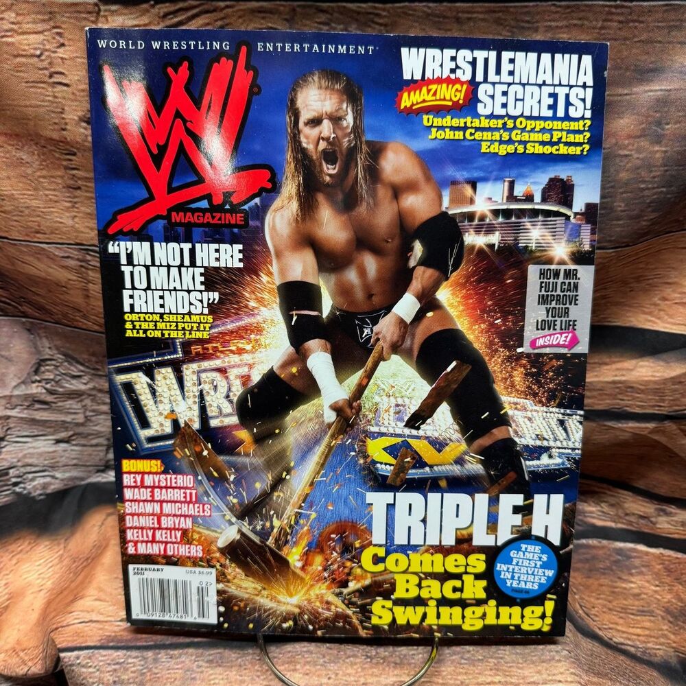 WWE Magazine February 2011 Triple H Wrestlemania Secrets Randy Orton John Cena